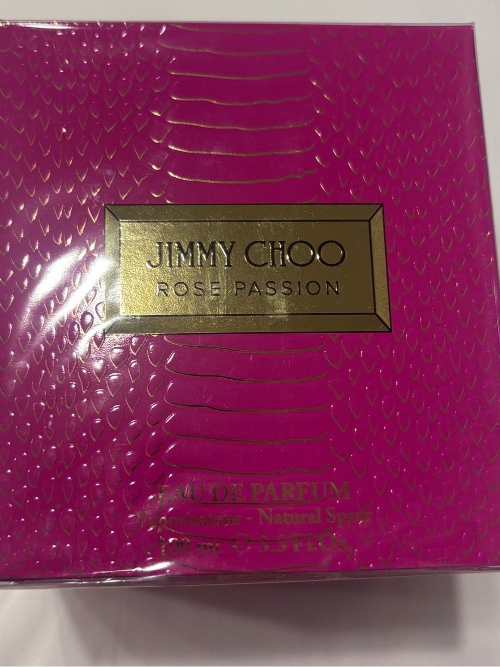 Jimmy Choo Rose Passion Perfume - Hot Pink & Gold Box 3.3oz